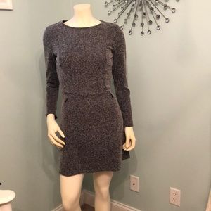 H&M herringbone long sleeve dress